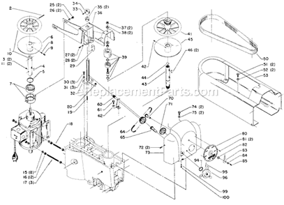 Page A Diagram and Parts List for 15-314 Type 1 Delta Drill Press