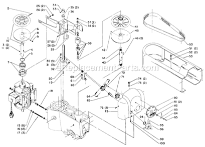 Page A Diagram and Parts List for 15-445 Type 1 Delta Drill Press