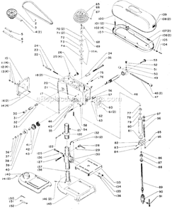Page A Diagram and Parts List for 15-516 Type 1 Delta Drill Press