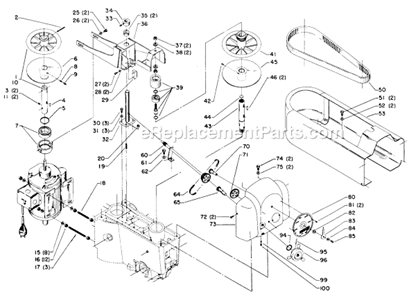 Page A Diagram and Parts List for 15-545 Type 1 Delta Drill Press