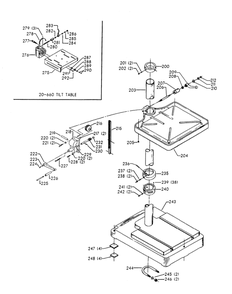 Delta Dp14 Diagram and Parts List for DP14  Delta Drill Press