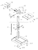 Page C Diagram and Parts List for 17-536 Type 1 Delta Drill Press