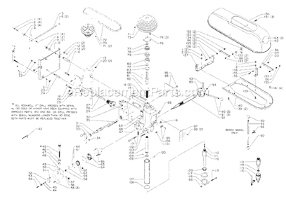 Page A Diagram and Parts List for 17-626 Type 1 Delta Drill Press