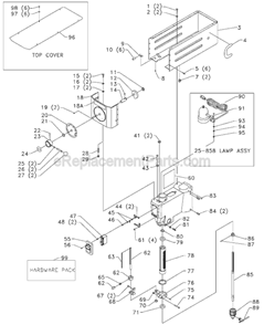 Page A Diagram and Parts List for 17-925 Type 3 Delta Drill Press
