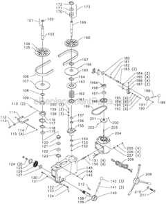Page B Diagram and Parts List for 17-925 Type 3 Delta Drill Press