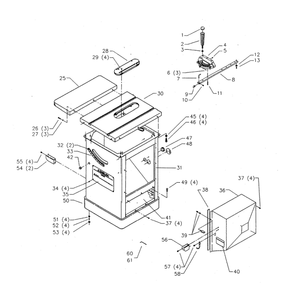 Delta 34-806 Type-4 Diagram and Parts List for 34-806 Type-4 Delta Saw