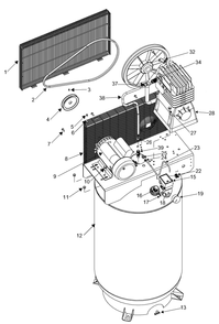 Delta Dlkc6580v2 Type-0 Diagram and Parts List for DLKC6580V2 Type-0 Delta Compressor