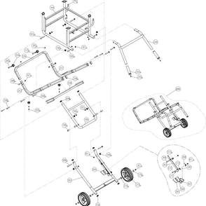 Part Location Diagram of DPEC003374 Delta Stand Foot Pad
