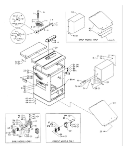 Delta 36-825 Diagram and Parts List for 36-825  Delta Saw