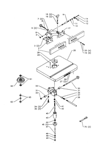 Fig-0 Diagram and Parts List for 43-555-BDK Type-1 Delta Table Saw Accessories