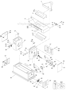 Page A Diagram and Parts List for 22-451 Type 2 Delta Planer Jointer