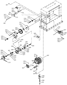 Page D Diagram and Parts List for 22-451 Type 2 Delta Planer Jointer