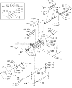 Page B Diagram and Parts List for 22-565 Type 1 Delta Planer Jointer