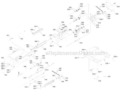 Page B Diagram and Parts List for 22-655 Type 1 Delta Planer Jointer