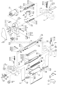 Page C Diagram and Parts List for 22-671 Type 2 Delta Planer Jointer