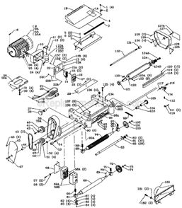 Page A Diagram and Parts List for 22-680Y Type 1 Delta Planer Jointer