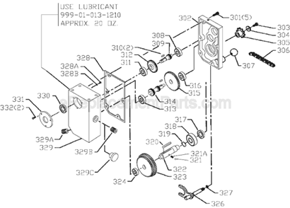 Page C Diagram and Parts List for 22-680Y Type 1 Delta Planer Jointer