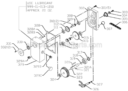 Page C Diagram and Parts List for 22-681 Type 1 Delta Planer Jointer
