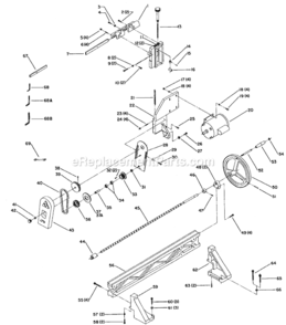 Page A Diagram and Parts List for 22-841 Type 1 Delta Mill