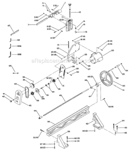 Page A Diagram and Parts List for 22-842 Type 1 Delta Engine