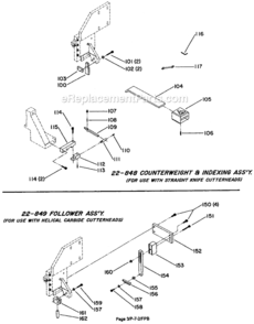 Page B Diagram and Parts List for 22-842 Type 1 Delta Engine