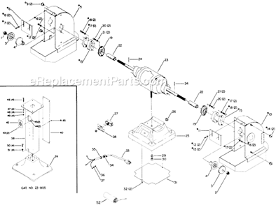 Page A Diagram and Parts List for 23-263 Type 1 Delta Sander Polisher
