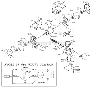 Part Location Diagram of 1349964 Delta Light Assembly