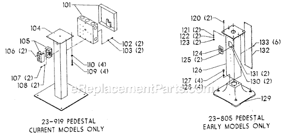 Page B Diagram and Parts List for 23-902 Type 1 Delta Angle Grinder