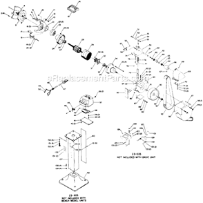 Page A Diagram and Parts List for 23-904 Type 1 Delta Angle Grinder