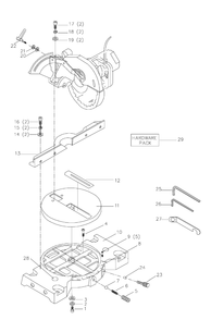 Delta Ms150 Diagram and Parts List for MS150  Delta Saw