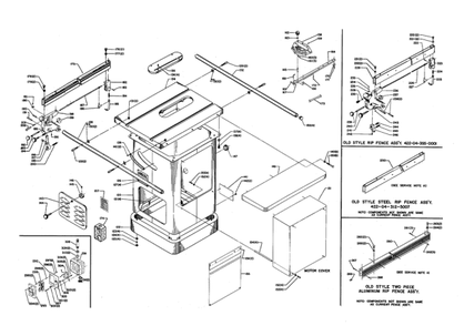 Delta Cs4k Diagram and Parts List for CS4K  Delta Saw