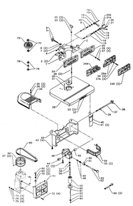 Delta 43-122 Diagram and Parts List for 43-122  Delta Shaper
