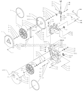 Page A Diagram and Parts List for 28-206 Type 1 Delta Band Saw