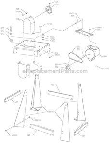 Page C Diagram and Parts List for 28-276  Delta Band Saw