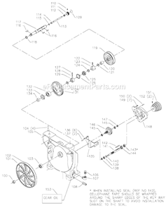 Page B Diagram and Parts List for 28-348F Type 1 Delta Band Saw