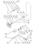 Page B Diagram and Parts List for 28-400 Type 1 Delta Band Saw