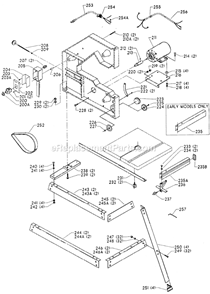 Page B Diagram and Parts List for 28-560  Delta Band Saw
