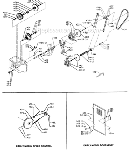 Page D Diagram and Parts List for 28-665 Type 1 Delta Band Saw