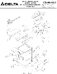 Exploded Diagram A Diagram and Parts List for 36-R53L-575-U50 Type 1 Delta Table Saw