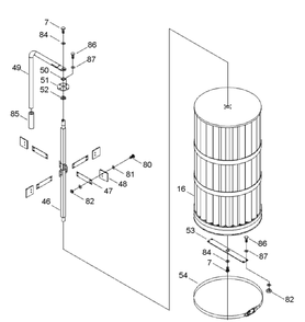 Delta 50-784 Type-1 Diagram and Parts List for 50-784 Type-1 Delta Dust Collector