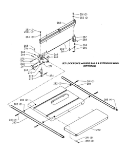 Delta 34-806 Type-3 Diagram and Parts List for 34-806 Type-3 Delta Saw