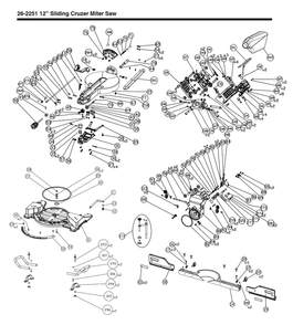 Delta 26-2251 Diagram and Parts List for 26-2251  Delta Saw