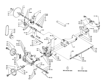 Delta 34-450 Diagram and Parts List for 34-450  Delta Saw