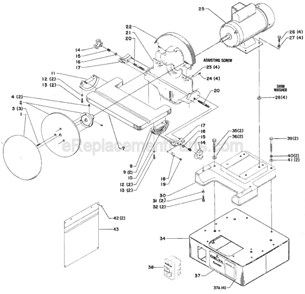 Page A Diagram and Parts List for 31-132 Type 2 Delta Sander Polisher