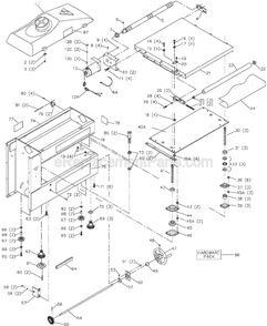 Part Location Diagram of 902012101036S Delta Hex Nut