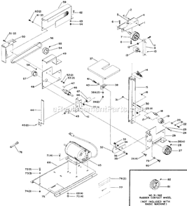 Page A Diagram and Parts List for 31-352 Type 1 Delta Angle Grinder