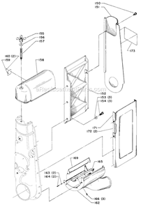 Page B Diagram and Parts List for 31-552 Type 1 Delta Sanding Table