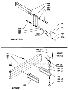 Page C Diagram and Parts List for 31-691 Type 1 Delta Table Saw Accessories