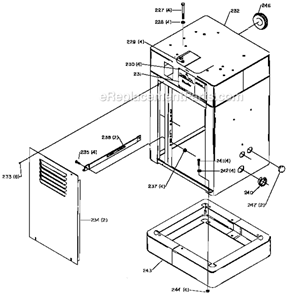 Page C Diagram and Parts List for 31-731 Type 1 Delta Sanding Table