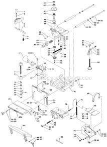 Page A Diagram and Parts List for 32-100 Type 1 Delta Planer Jointer